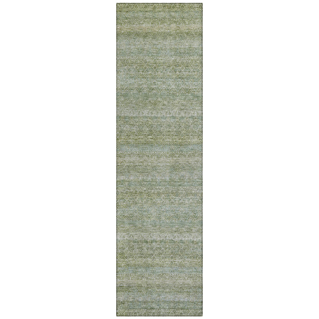 Addison Chantille ACN2105 Stripes Machine Made Transitional Sage Rug