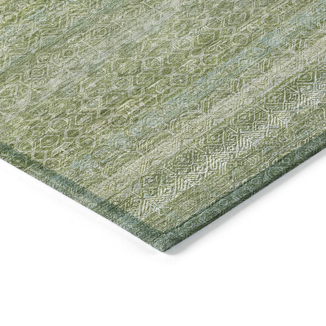 Addison Chantille ACN2105 Stripes Machine Made Transitional Sage Rug
