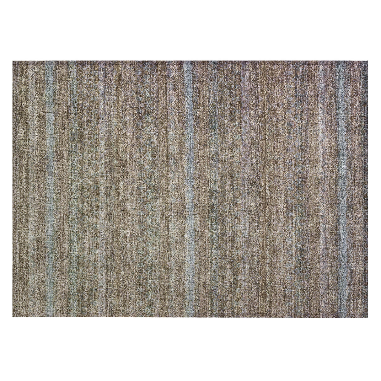 Addison Chantille ACN2106 Stripes Machine Made Transitional Brown Rug