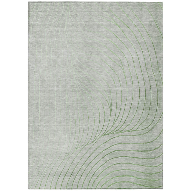 Addison Chantille ACN2107 Swirls Machine Made Transitional Aloe Rug
