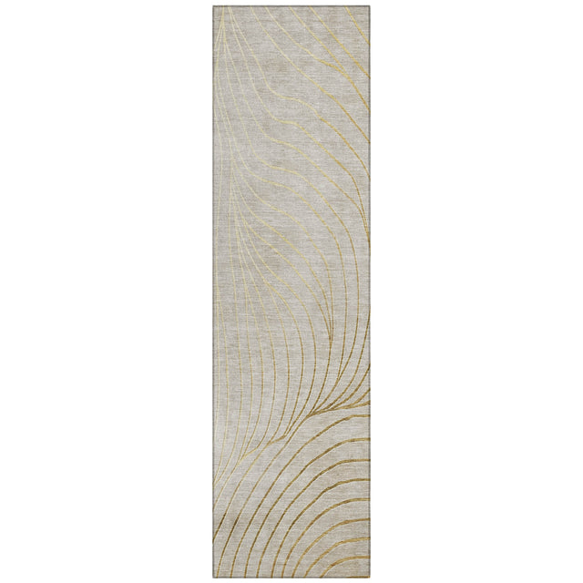 Addison Chantille ACN2107 Swirls Machine Made Transitional Beige Rug