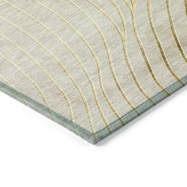 Addison Chantille ACN2107 Swirls Machine Made Transitional Beige Rug