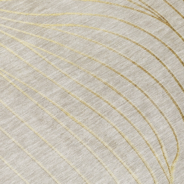 Addison Chantille ACN2107 Swirls Machine Made Transitional Beige Rug