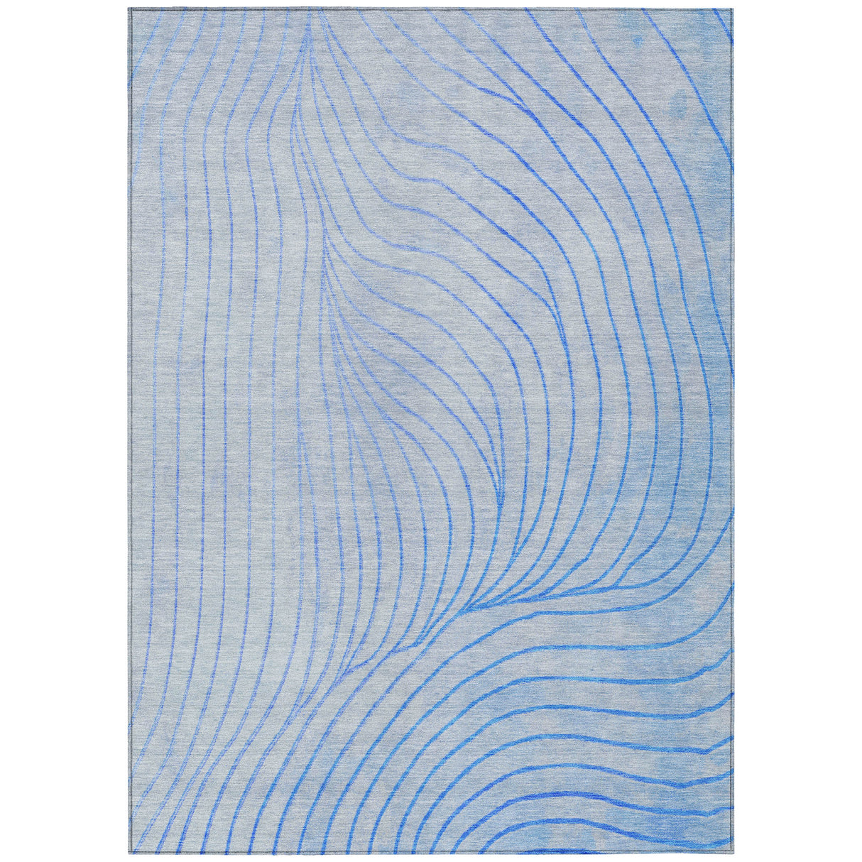 Addison Chantille ACN2107 Swirls Machine Made Transitional Blue Rug
