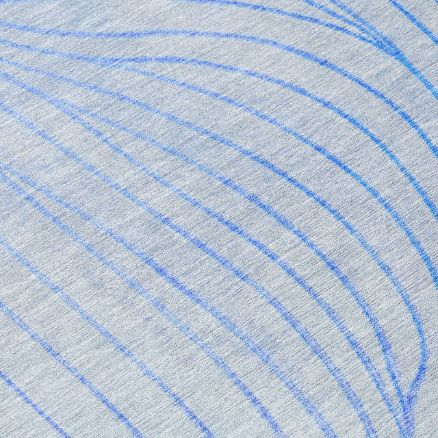 Addison Chantille ACN2107 Swirls Machine Made Transitional Blue Rug