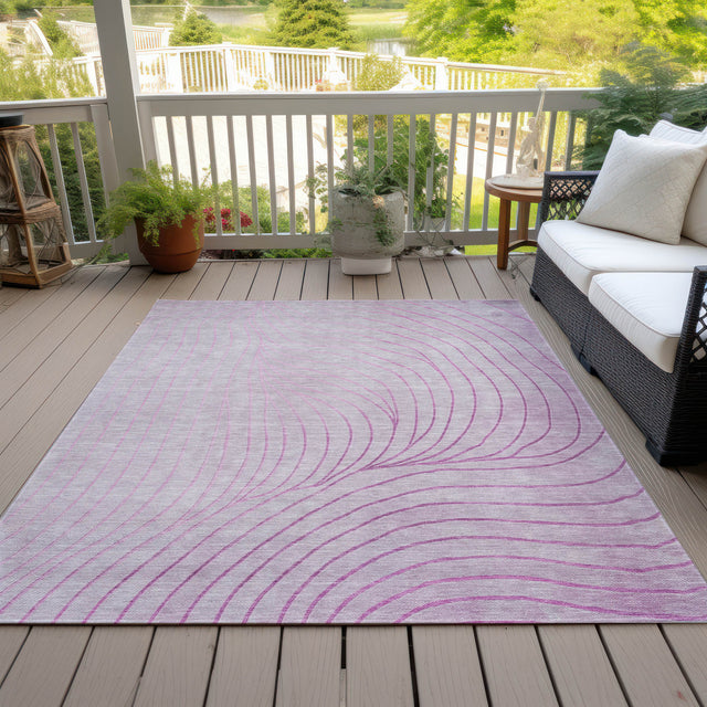 Addison Chantille ACN2107 Swirls Machine Made Transitional Blush Rug