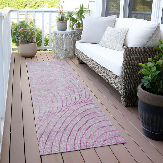 Addison Chantille ACN2107 Swirls Machine Made Transitional Blush Rug