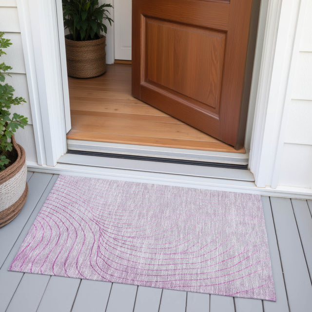 Addison Chantille ACN2107 Swirls Machine Made Transitional Blush Rug