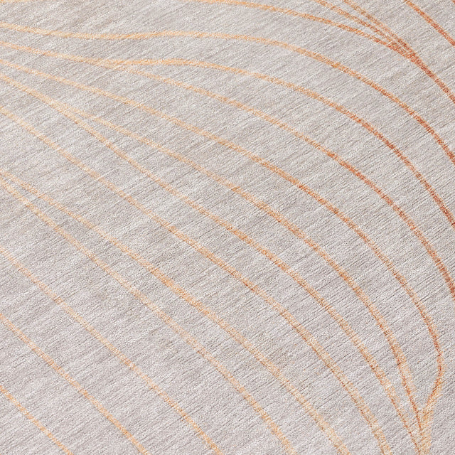 Addison Chantille ACN2107 Swirls Machine Made Transitional Copper Rug