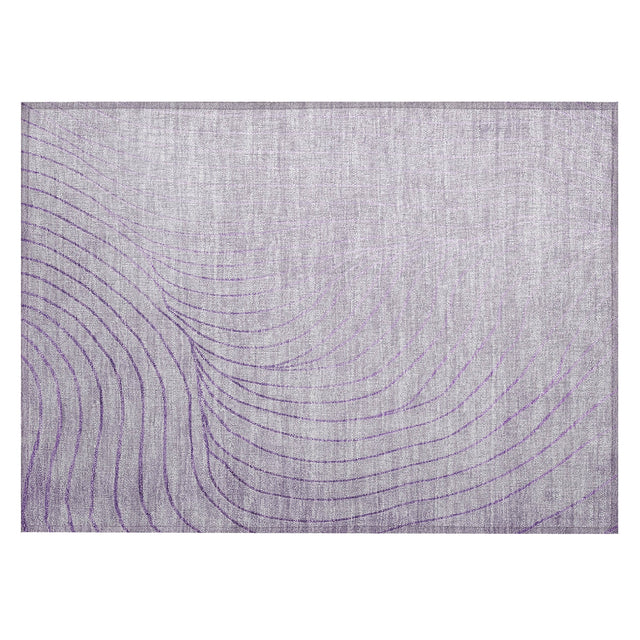 Addison Chantille ACN2107 Swirls Machine Made Transitional Lavender Rug