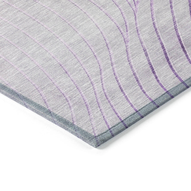 Addison Chantille ACN2107 Swirls Machine Made Transitional Lavender Rug
