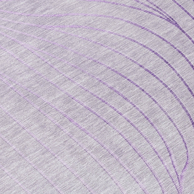 Addison Chantille ACN2107 Swirls Machine Made Transitional Lavender Rug
