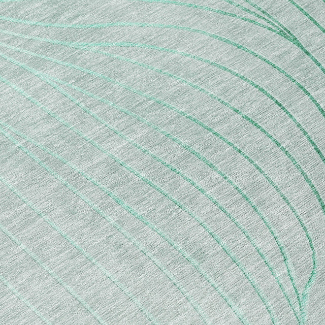 Addison Chantille ACN2107 Swirls Machine Made Transitional Mint Rug