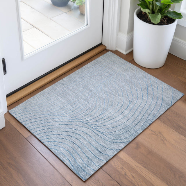 Addison Chantille ACN2107 Swirls Machine Made Transitional Sky Rug