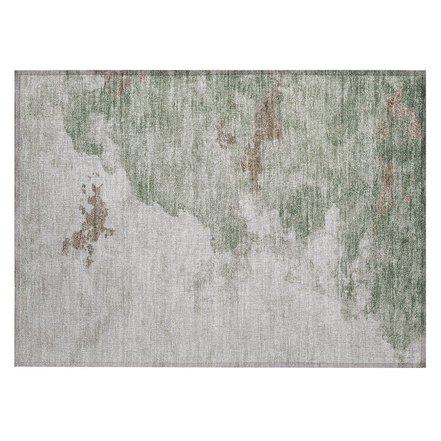 Addison Chantille ACN2108 Abstract Machine Made Transitional Aloe Rug