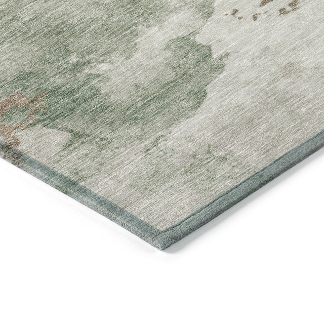 Addison Chantille ACN2108 Abstract Machine Made Transitional Aloe Rug