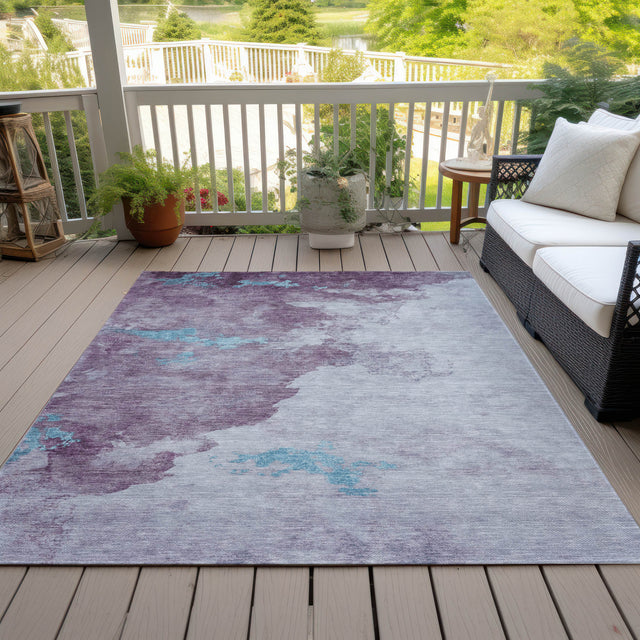 Addison Chantille ACN2108 Abstract Machine Made Transitional Lavender Rug