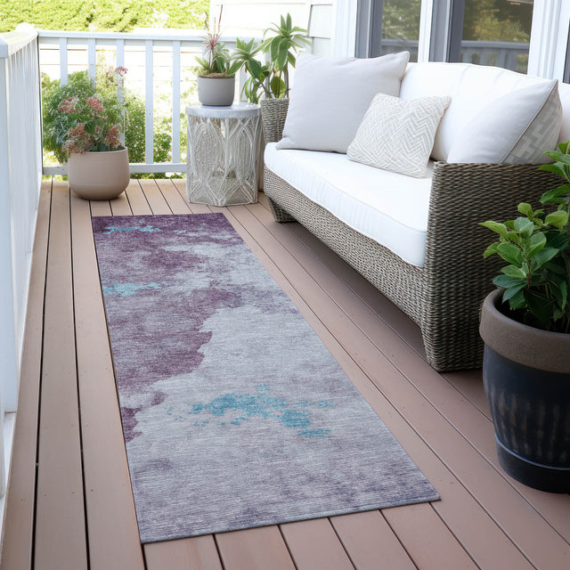 Addison Chantille ACN2108 Abstract Machine Made Transitional Lavender Rug