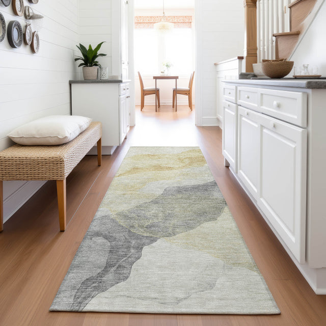 Addison Chantille ACN2109 Abstract Machine Made Transitional Beige Rug