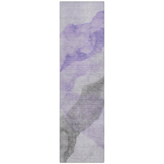 Addison Chantille ACN2109 Abstract Machine Made Transitional Lavender Rug