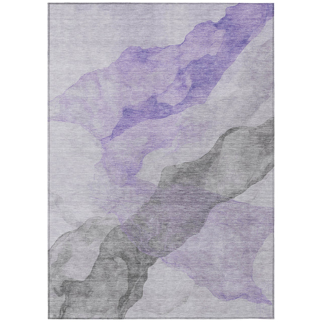 Addison Chantille ACN2109 Abstract Machine Made Transitional Lavender Rug