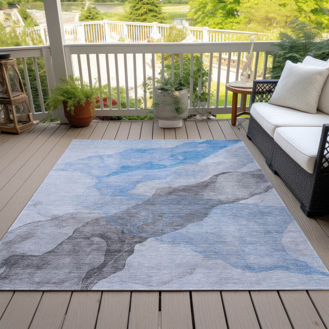Addison Chantille ACN2109 Abstract Machine Made Transitional Sky Rug