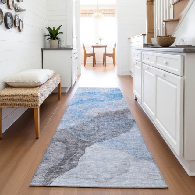 Addison Chantille ACN2109 Abstract Machine Made Transitional Sky Rug