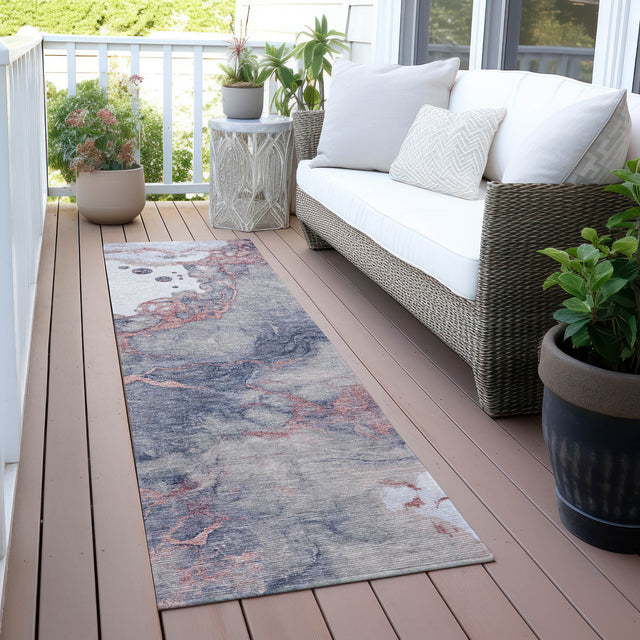 Addison Chantille ACN2110 Abstract Machine Made Transitional Blush Rug