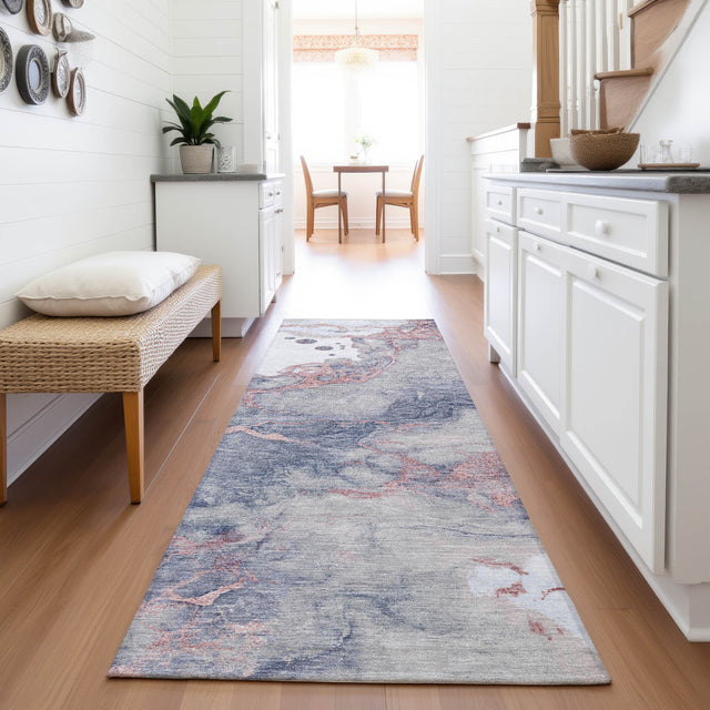 Addison Chantille ACN2110 Abstract Machine Made Transitional Blush Rug