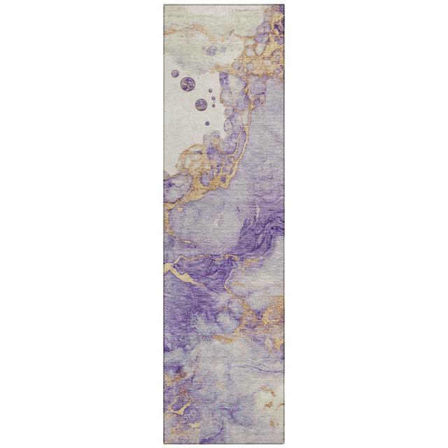 Addison Chantille ACN2110 Abstract Machine Made Transitional Purple Rug