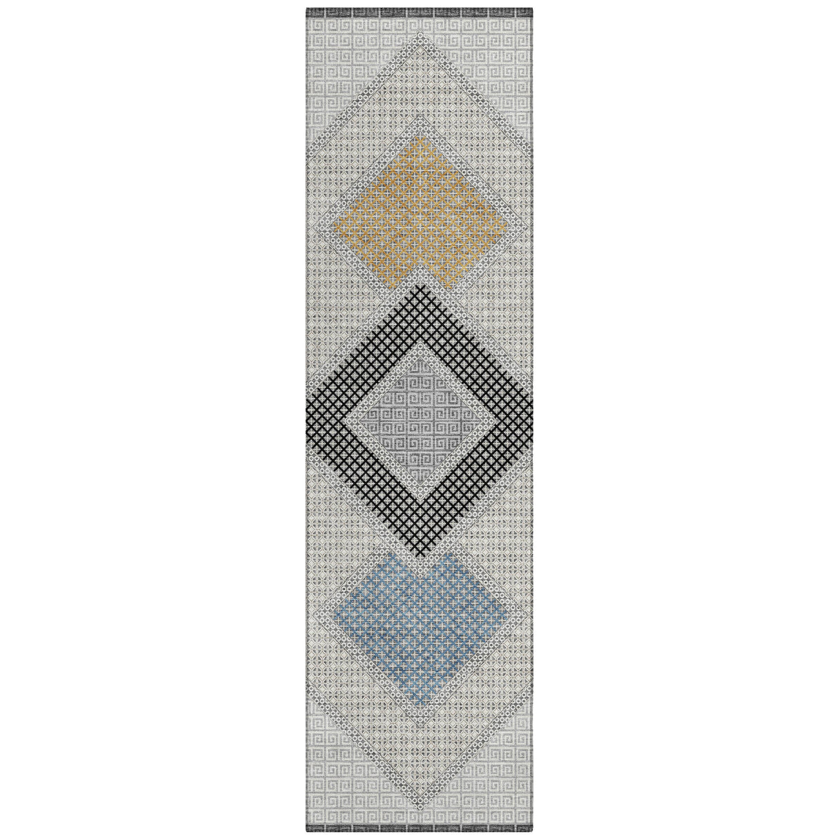 Addison Chantille ACN2111 Geometric Machine Made Transitional Gray Rug