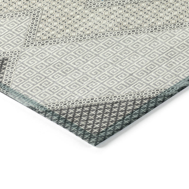 Addison Chantille ACN2111 Geometric Machine Made Transitional Gray Rug