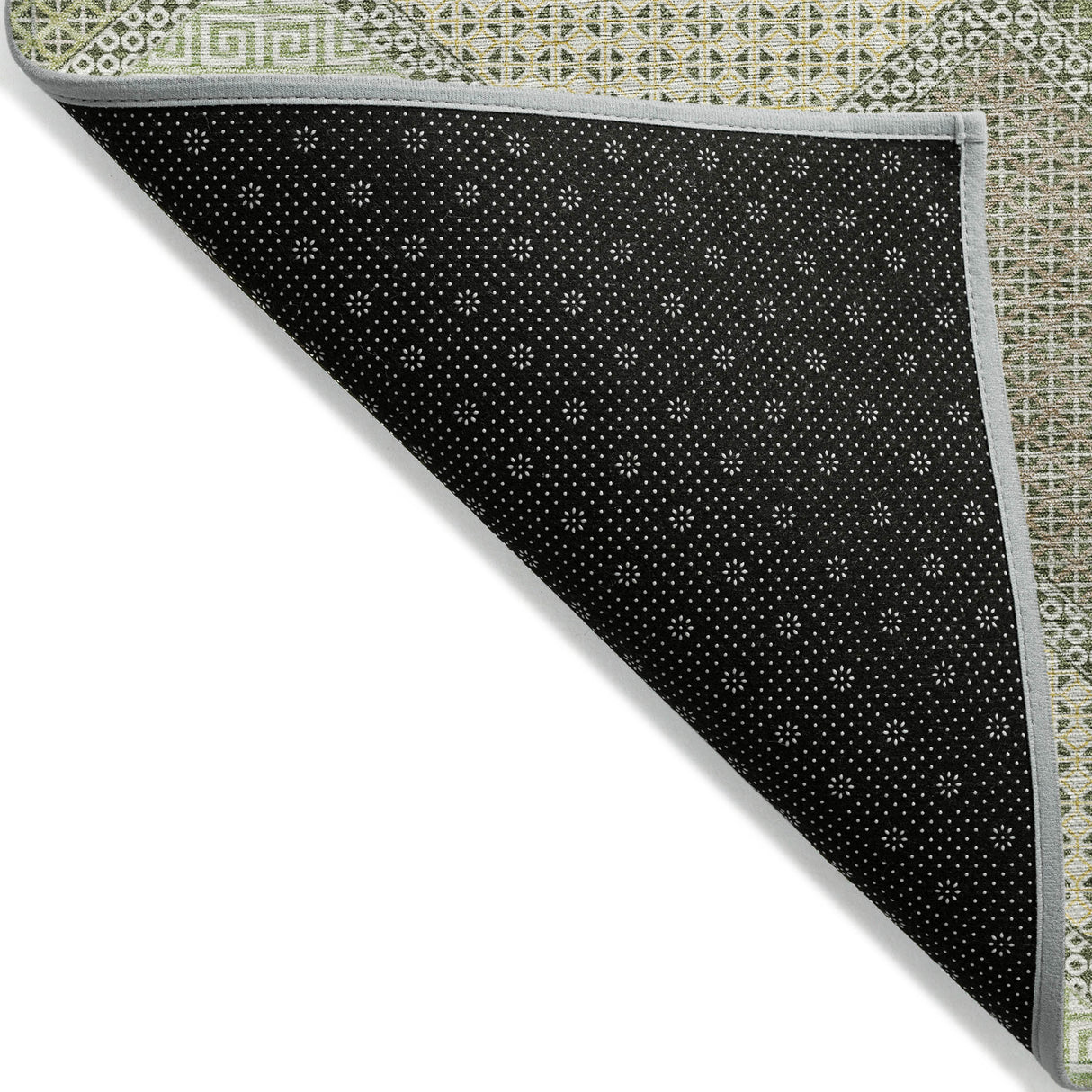 Addison Chantille ACN2111 Geometric Machine Made Transitional Green Rug