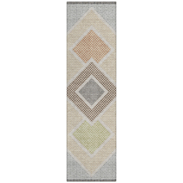 Addison Chantille ACN2111 Geometric Machine Made Transitional Pewter Rug