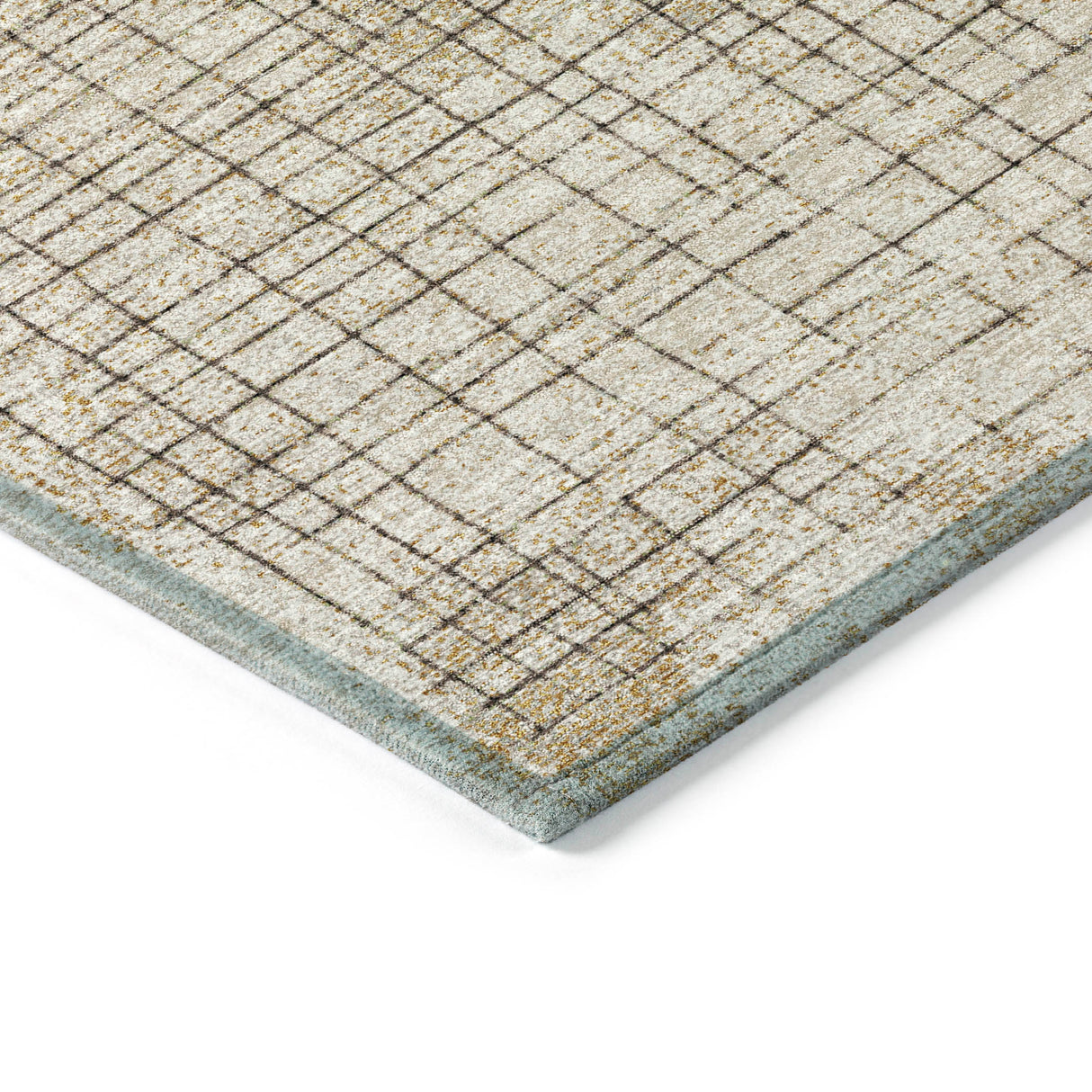 Addison Chantille ACN2112 Geometric Machine Made Transitional Brown Rug
