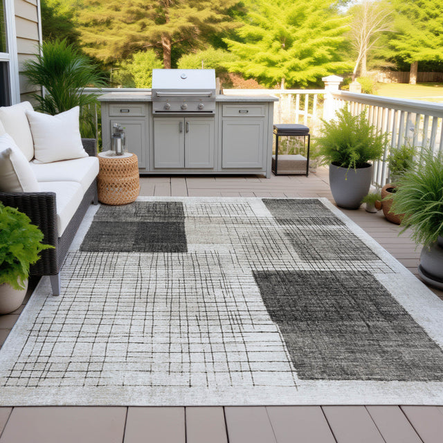 Addison Chantille ACN2112 Geometric Machine Made Transitional Ivory Rug