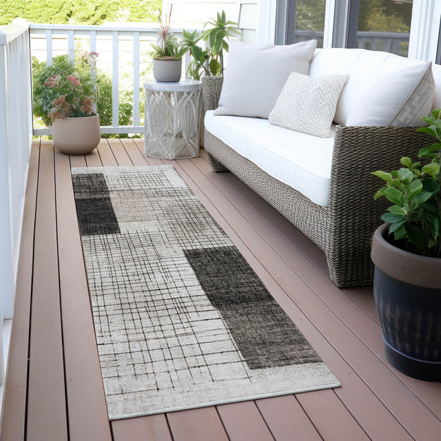 Addison Chantille ACN2112 Geometric Machine Made Transitional Ivory Rug