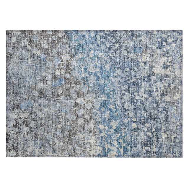 Addison Chantille ACN2113 Abstract Machine Made Transitional Blue Rug