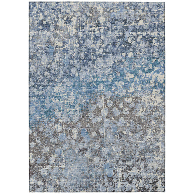 Addison Chantille ACN2113 Abstract Machine Made Transitional Blue Rug