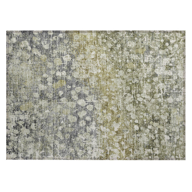 Addison Chantille ACN2113 Abstract Machine Made Transitional Olive Rug