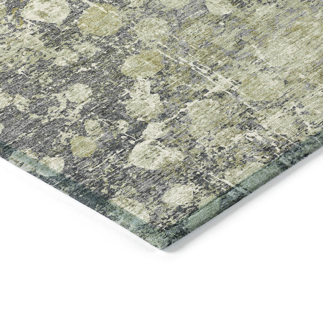 Addison Chantille ACN2113 Abstract Machine Made Transitional Olive Rug