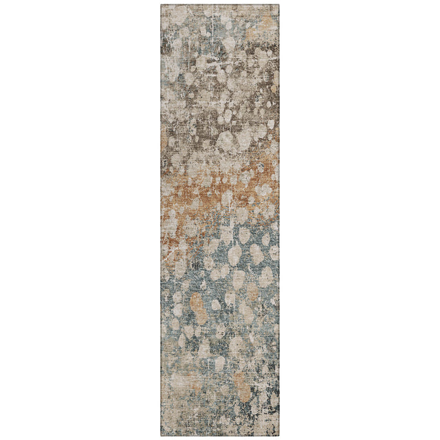 Addison Chantille ACN2113 Abstract Machine Made Transitional Putty Rug