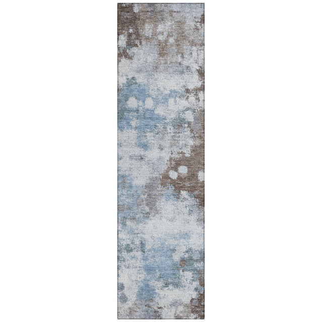 Addison Chantille ACN2114 Abstract Machine Made Transitional Brown Rug