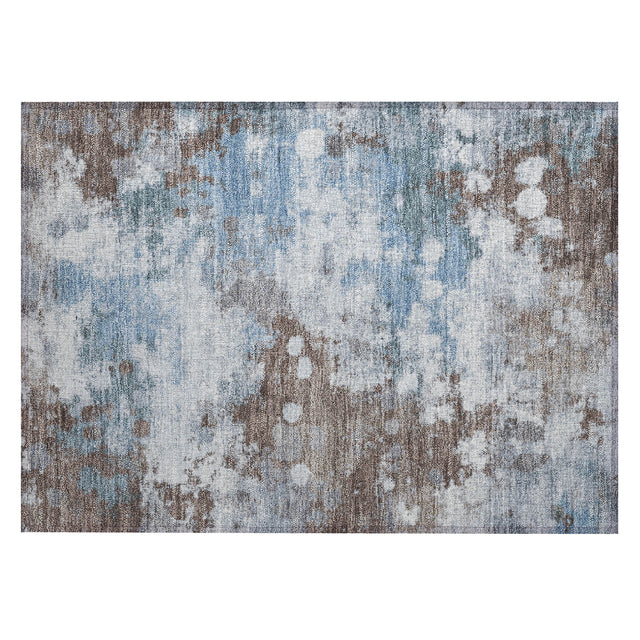 Addison Chantille ACN2114 Abstract Machine Made Transitional Brown Rug