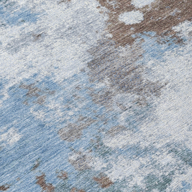 Addison Chantille ACN2114 Abstract Machine Made Transitional Brown Rug