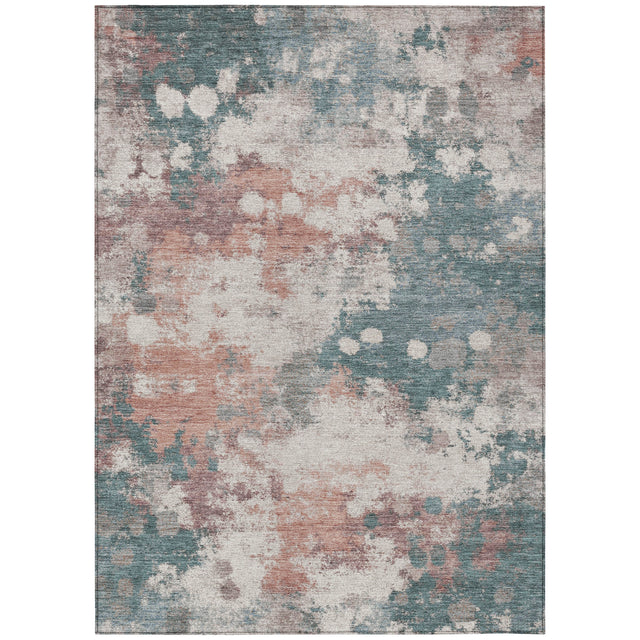 Addison Chantille ACN2114 Abstract Machine Made Transitional Coral Rug