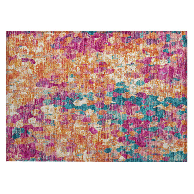 Addison Chantille ACN2115 Abstract Machine Made Transitional Blush Rug