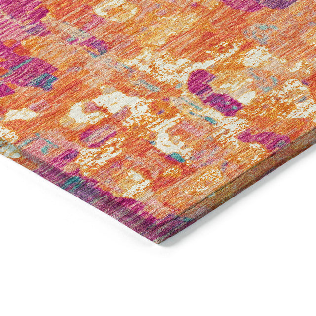 Addison Chantille ACN2115 Abstract Machine Made Transitional Blush Rug