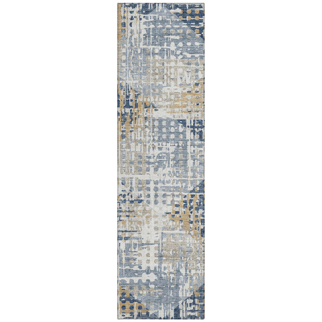 Addison Chantille ACN2116 Geometric Machine Made Transitional Navy Rug