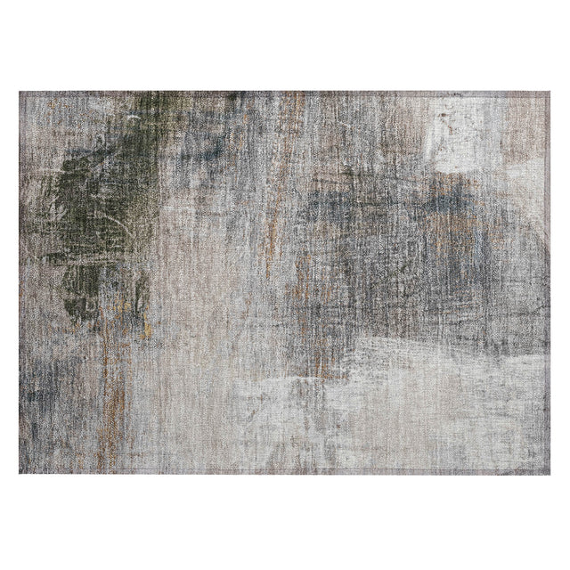 Addison Chantille ACN2117 Abstract Machine Made Transitional Putty Rug